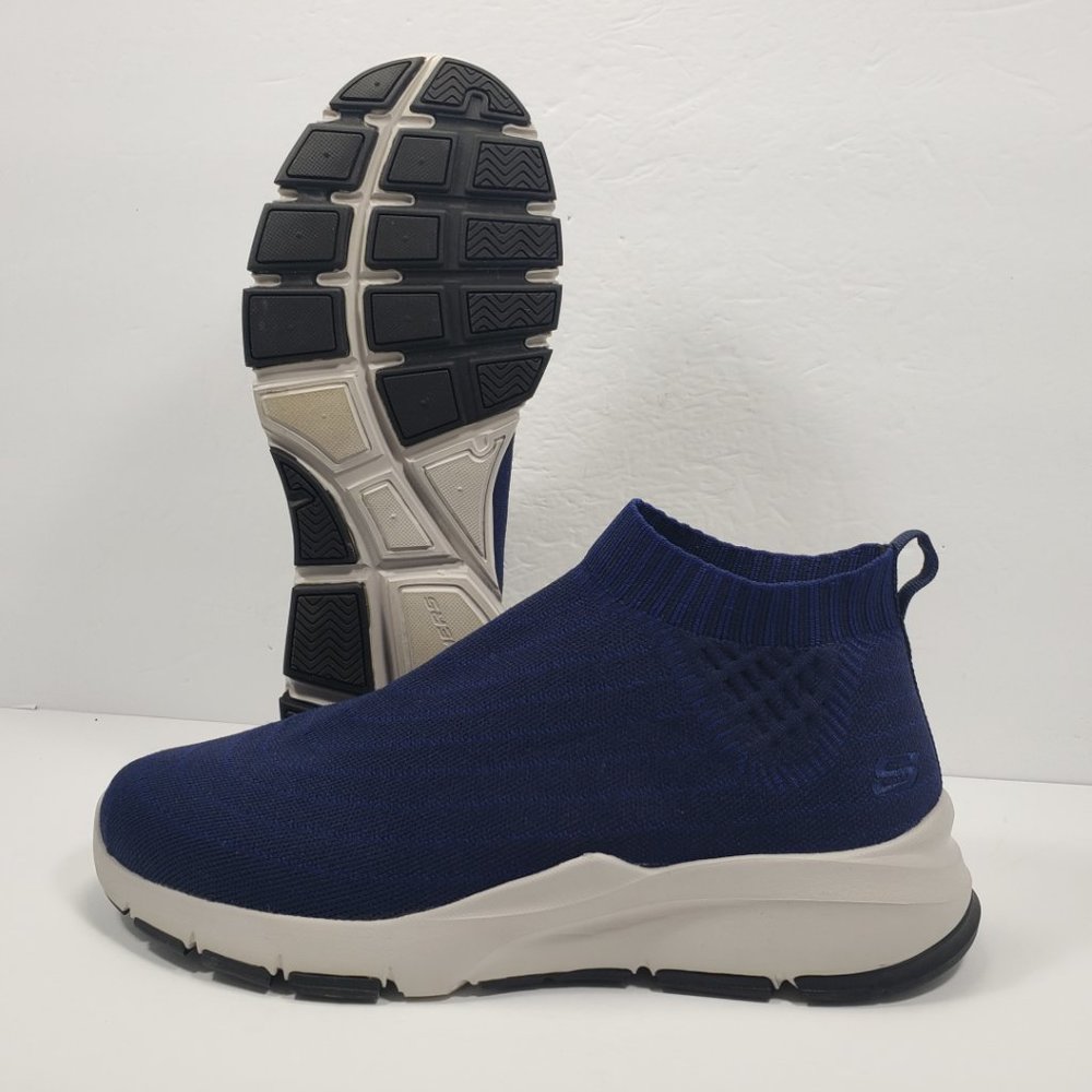 Skechers Men's Size 11 Relaxed Fit Bammer Beezel Navy Blue Shoes 52900 NVY